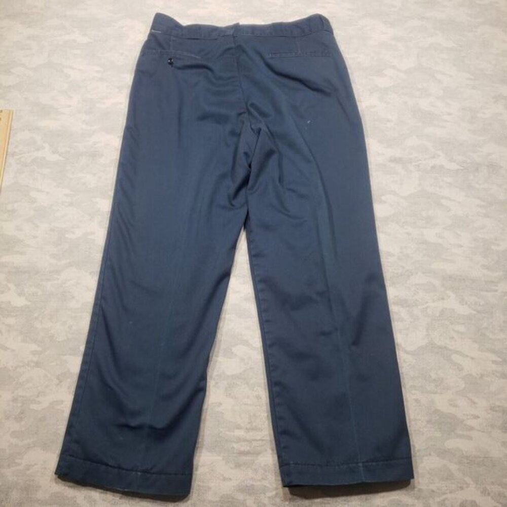 Vintage LL Bean Pants Mens 36x29 Blue Fleece Lined Freeport Maine - Picture 8 of 12
